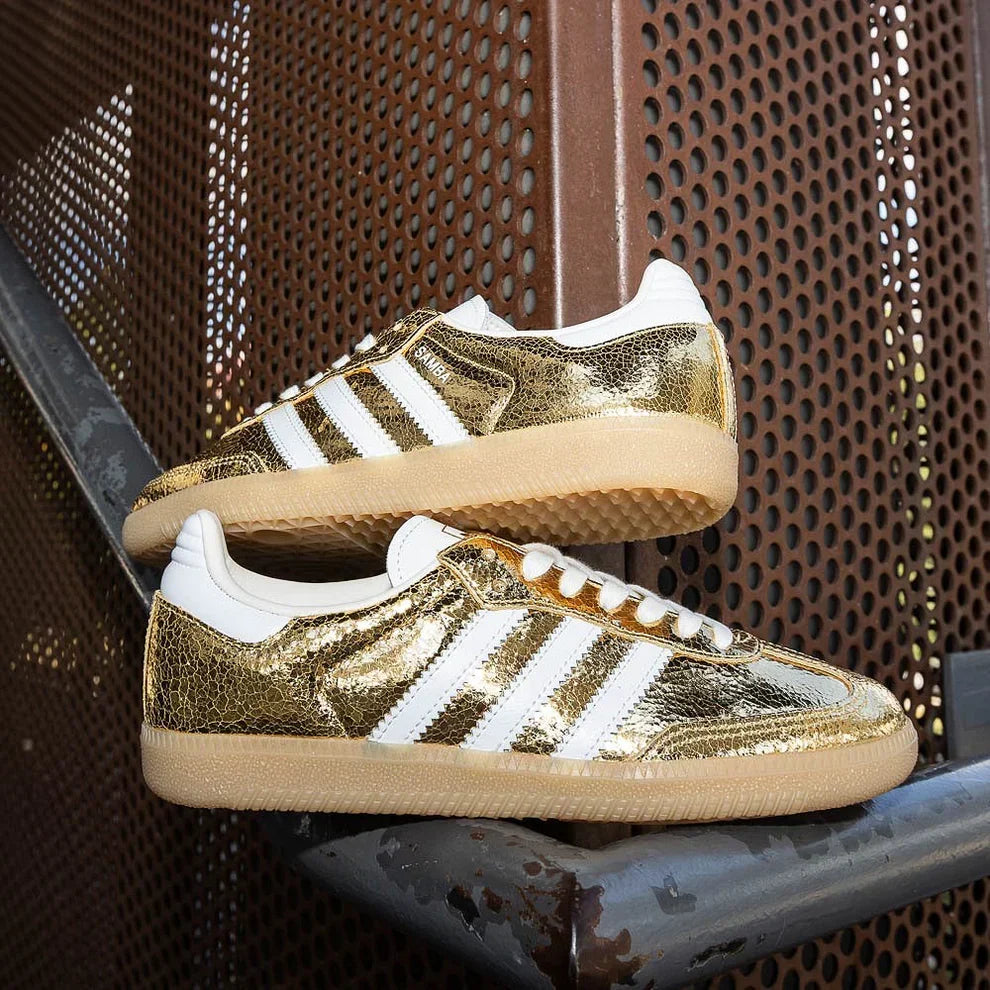 Sneakers Chrome in pelle metallizzata effetto craquelé