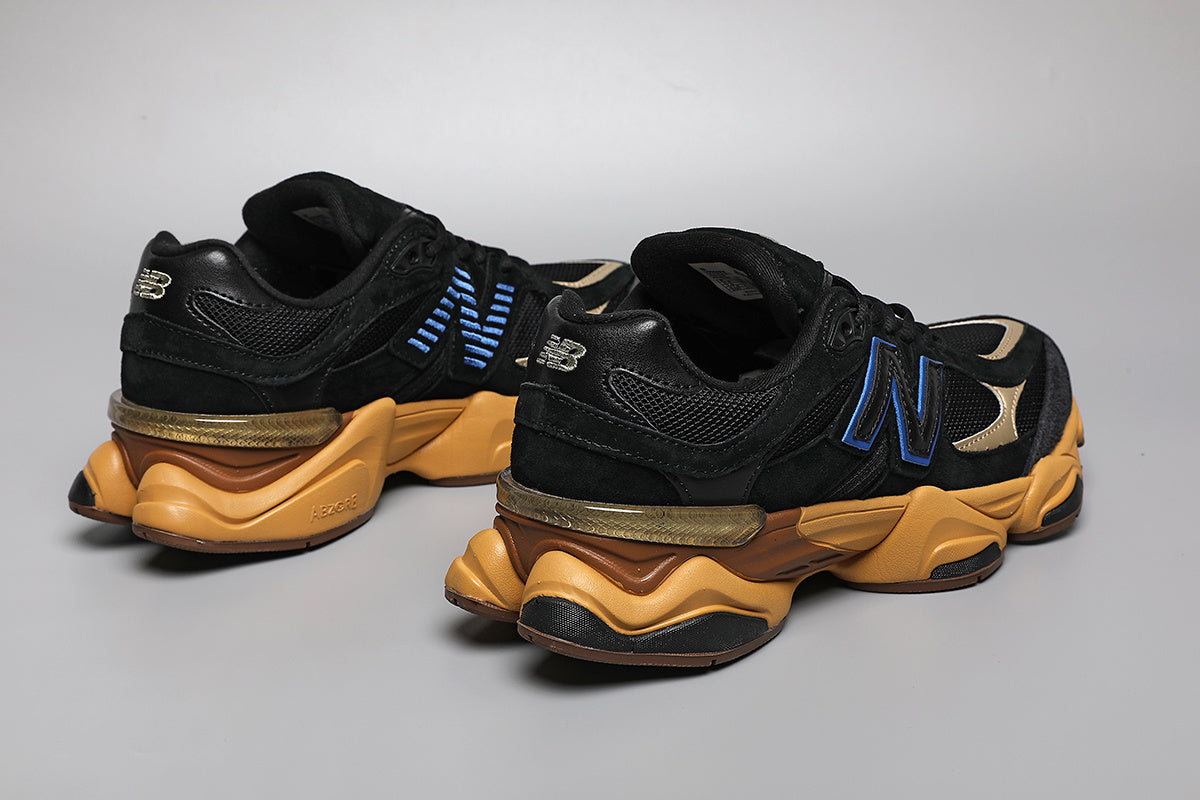 New Balance 9060 Unisex-Sneaker Schwarz-Gelb
