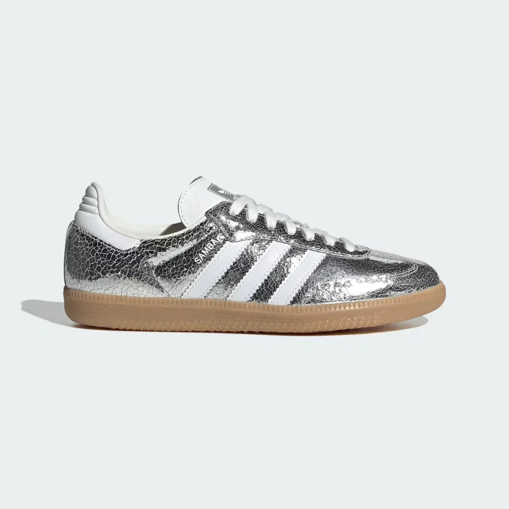 Sneakers Chrome in pelle metallizzata effetto craquelé