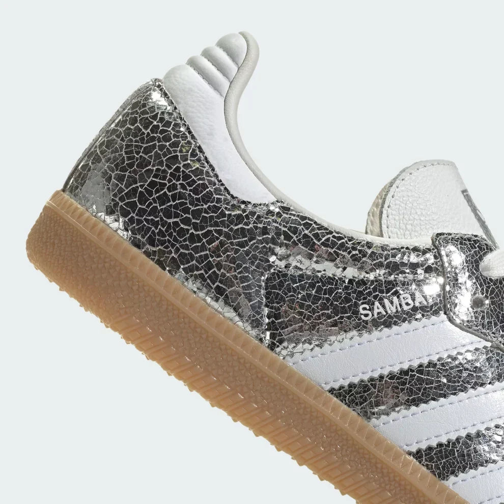 Sneakers Chrome in pelle metallizzata effetto craquelé