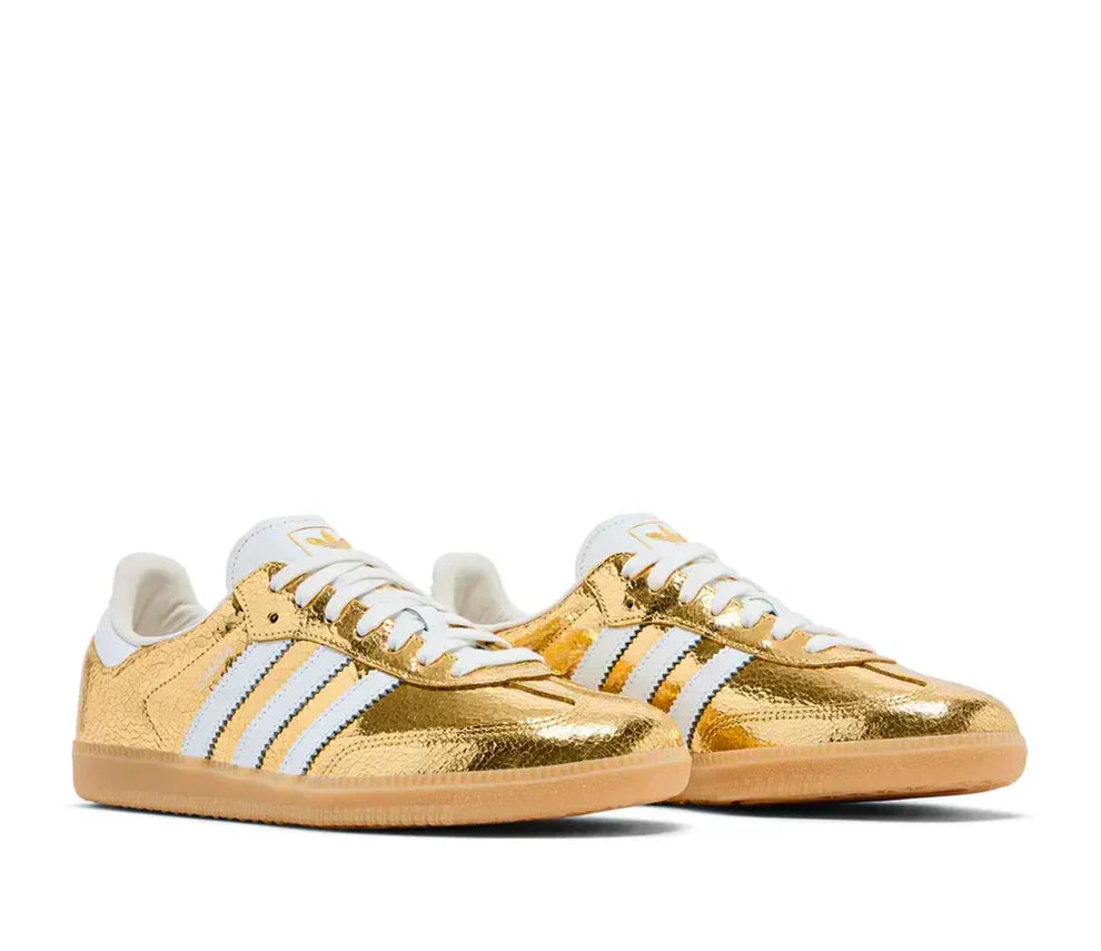 Sneakers Chrome in pelle metallizzata effetto craquelé